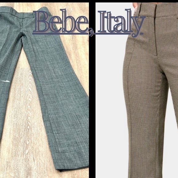 Bebe,Italy,Sleek Extra-Wide Trousers,The Perfect Cocktail Pant,Exclt Con,Size 0 - Picture 2 of 15
